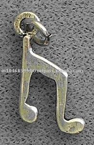Colgante fino con forma de música de Plata de Ley 925 y joyería de regalo hecha en India - Product Image 1