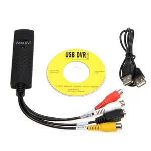 Âm thanh AV Adapter 1CH USB 2.0 Video Capture Card/Grabber nhà sản xuất VHS TO được lưu trữ ra ĐĨA DVD/VCD