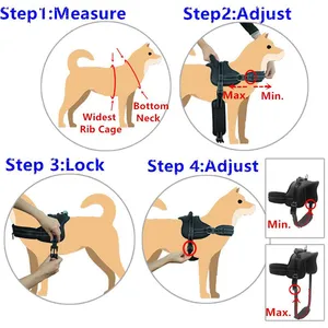 Dog harness with handle no pull durable best hot woman sex dog pet harness easy lift harness for large dogs