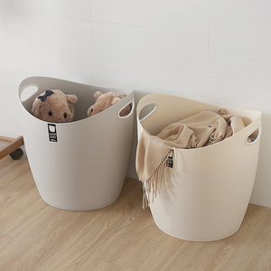 MOMO NATURI 32L Organisateur de rangement pour vêtements ovale multifonction en plastique PP écologique moderne, couleur personnalisée, durable, BSCI - Product Image 2
