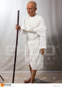 Statua di Cera a Grandezza Naturale del Famoso <span class=keywords><strong>Politico</strong></span> Indiano Gandhi in Vendita - Product Image 5
