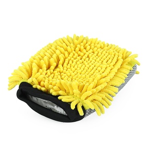 <span class=keywords><strong>Mitaine</strong></span> de lavage de voiture double face jaune Offre Spéciale pour le nettoyage automatique - Product Image 3