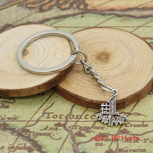 Moda 30mm Llavero Llavero de Metal Llavero de <span class=keywords><strong>La</strong></span> Joyería Plateada Plata Antigua #1 <span class=keywords><strong>MAM</strong></span>Á 18*15mm colgante - Product Image 2