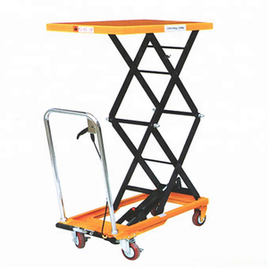 Petite table élévatrice à ciseaux hydraulique électrique, chariot à main hydraulique - Product Image 1