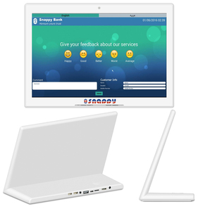 dispositivo de encuesta de satisfacción del cliente de la máquina de comentarios del cliente - tableta de 10 pulgadas de comenta - Product Image 1