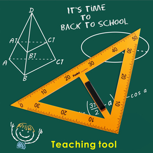 Reglas triangulares de plástico para enseñanza escolar, 40cm, con mango extraíble - Product Image 5