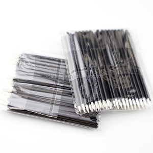 50pcs <span class=keywords><strong>pinceau</strong></span> <span class=keywords><strong>Eyeliner</strong></span> en fibre de couleur blanche pour outils cosmétiques de beauté - Product Image 5