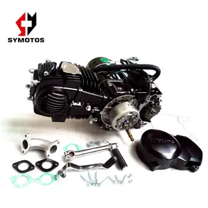 Yx140cc motorfietsen 2 takt motor luchtkoeler handleiding clutch kick start zwarte