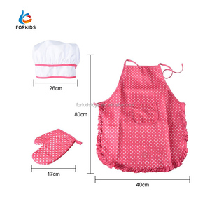 11 pièces costumes de cosplay pour enfants, enfants de 3 à <span class=keywords><strong>7</strong></span> <span class=keywords><strong>ans</strong></span> tablier cuisine jeu de rôle ensemble de jouets - Product Image 5