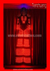 Evento light up trajes robot venta CO2 gun, etapa de DMX led zanco de rod traje, led robot paños - Product Image 3