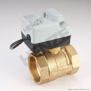 12/24 VDC，110 VAC，220VAC 黄铜电动球阀 - Product Image 3