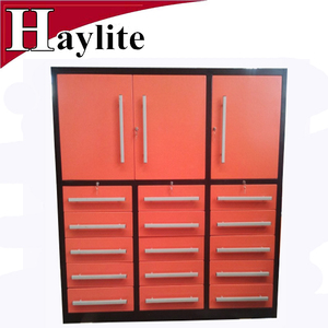 Armoire de rangement en métal Boîte à outils Coffre établi avec support d'étagère - Product Image 3