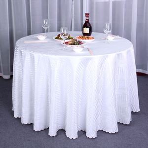 All'ingrosso di lusso Jacquard 132 tovaglie rotonde ricamate motivo floreale fatto a mano per uso domestico per matrimoni - Product Image 6