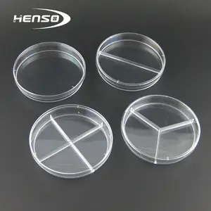 Henso Sterile Kunststoff-Petrischalen in den Größen 35mm/60mm/90mm/100mm/120mm/150mm