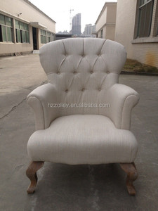 Lino blanco tela sillones <span class=keywords><strong>puff</strong></span> tela acento sillas china acento sillas 2015 - Product Image 1