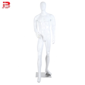 Di buona qualità in fibra di vetro corpo pieno maschera testa di fantasma nero del basamento del modello maschile mannequin - Product Image 4