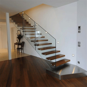 <span class=keywords><strong>Escalier</strong></span> flottant en marbre, garde-corps en verre trempé, marches en bois, <span class=keywords><strong>escalier</strong></span> droit, comme des escaliers noirs en bois, acier inoxydable <span class=keywords><strong>moderne</strong></span> - Product Image 2