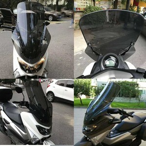 Parabrezza Alto e Lungo per Moto, Protezione Fumé per <span class=keywords><strong>NMAX</strong></span> <span class=keywords><strong>155</strong></span>, Deflettori in Policarbonato - Product Image 1