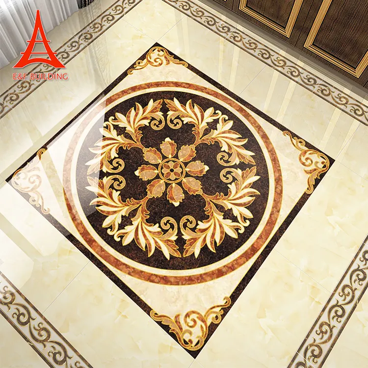 Custom waterjet polished floor tile cheap marble medallion tile,tile round mosaic medallion floor patterns