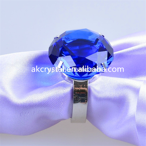 Cadeau de fête de mariage, accessoire de bijouterie, porte-serviette <span class=keywords><strong>en</strong></span> <span class=keywords><strong>verre</strong></span> et <span class=keywords><strong>diamant</strong></span> coloré, fausse bague <span class=keywords><strong>en</strong></span> <span class=keywords><strong>diamant</strong></span> <span class=keywords><strong>en</strong></span> cristal - Product Image 3