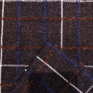 Nouveauté 2025, prix bas, <span class=keywords><strong>tissu</strong></span> tissé en laine mélangée à carreaux jacquard pour costume et manteau - Product Image 3