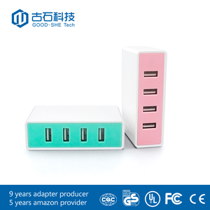 Date <span class=keywords><strong>5</strong></span> <span class=keywords><strong>V</strong></span> 5A <span class=keywords><strong>4</strong></span> Ports USB Chargeur de Voyage Mur Power <span class=keywords><strong>Adapter</strong></span> avec Téléphone Portable Titulaire 1 ans de garantie - Product Image 4