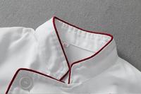 Uniformes de cuisine unisexe classiques Veste de chef en tissu sergé Ensemble tablier et chapeau pour la cuisine dans les hôtels et les restaurants