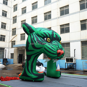 Arche gonflable <span class=keywords><strong>pas</strong></span> chère en forme de tigre, arche gonflable de dessin animé, arche de ligne d'arrivée gonflable pour la publicité - Product Image 3