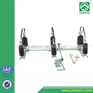 11KV-33KV Gang Isolator/Disconnecting switch/Air Break Switch complete with support frame,handle support