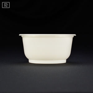 Tazón de plástico desechable no tóxico de 400ml, tapa transparente, vajilla apta para microondas, comida para llevar, helado, gelatina de leche - Product Image 3