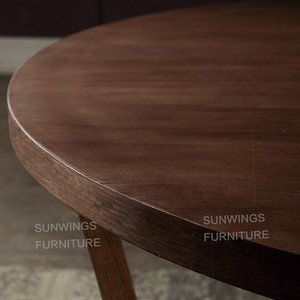 Rotación de mesa redonda de comedor mesa de comedor de <span class=keywords><strong>madera</strong></span> de acacia para la venta - Product Image 4