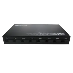 Wanglink — convertisseur Fiber optique E1 vers Ethernet 100M, 8 ports + 2 Ethernet RJ45, connexion bimode simple, 1310nm, 20KM