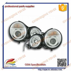 ไฟหน้าบ้านสีดำ99-01ปีสำหรับ <span class=keywords><strong>W210</strong></span> E200 E240 <span class=keywords><strong>E230</strong></span> LED ดวงตานางฟ้าสีขาว/เหลือง12V - Product Image 5