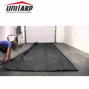 Tikar Lantai Garasi Truk PVC Hitam Anti Slip Tikar Penahan Mobil untuk Salju, Lumpur, Air