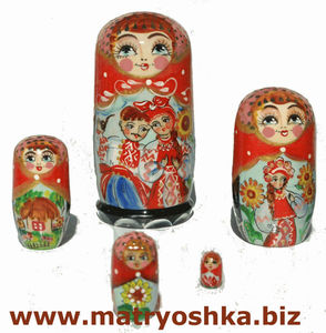 Matryoshka rusa tradicional Babushka, muñecas de madera anidadas, Mini juguete pintado tallado a mano, modelo regalo para novios - Product Image 2