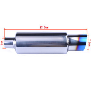 Pulido de acero inoxidable coche silenciador <span class=keywords><strong>2</strong></span>.0 "de entrada para <span class=keywords><strong>3</strong></span>" escape silenciador - Product Image 5