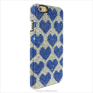 Amor azul <span class=keywords><strong>en</strong></span> forma de corazón de Diamante caso duro de la PC Para <span class=keywords><strong>El</strong></span> Iphone 6 - Product Image 4