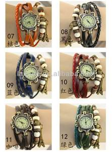 las mujeres de <span class=keywords><strong>la</strong></span> hoja pendientes de <span class=keywords><strong>la</strong></span> vendimia del reloj relojes de señora con <span class=keywords><strong>la</strong></span> correa intercambiable - Product Image 3