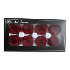 Super quality real preserved eternal rose on sale make rose in glass