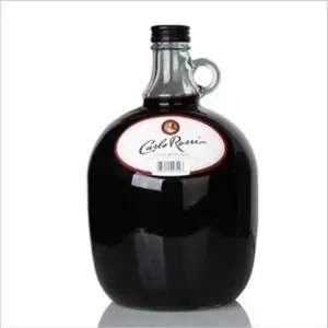 Commercio all'ingrosso 500ml 1000ml chiaro ambra california bottiglia di vino con manico