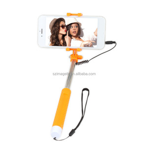 Más pequeño del mundo móvil de los regalos promocionales accesorios cable mini doblado selfie palo con espejo para cámara - Product Image 6