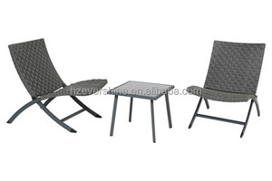 Barato conjunto balcón patio <span class=keywords><strong>bistro</strong></span> set 3 unids mesa sillas muebles de ratán - Product Image 1