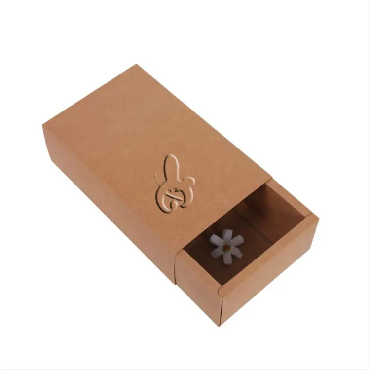 Wholesale Custom Kraft Paper Box In Stock Food Packaging Box Printing Drawer Tea Box