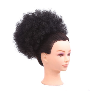 <span class=keywords><strong>Chignon</strong></span> de Cheveux crépus bouclés, coupe à <span class=keywords><strong>donuts</strong></span>, Clip de coiffure - Product Image 4
