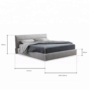 ชุดเฟอร์นิเจอร์เตียงหนังอิตาลีคอลเลคชั่น<span class=keywords><strong>กลางคืน</strong></span> ปี 2018 เตียงควีนไซส์ - Product Image 2