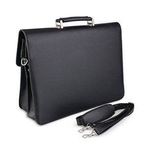 Los hombres de encargo barato portátil <span class=keywords><strong>abogado</strong></span> cuero genuino <span class=keywords><strong>negocios</strong></span> padfolio impermeable A4 pu maletín - Product Image 2