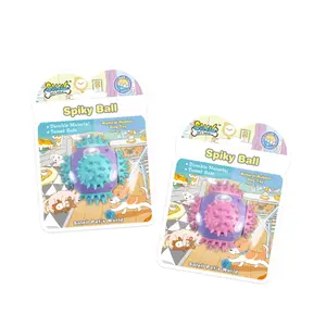 Factory Direct Sale Practical Spiky Rubber Chew Ball Dog Toy