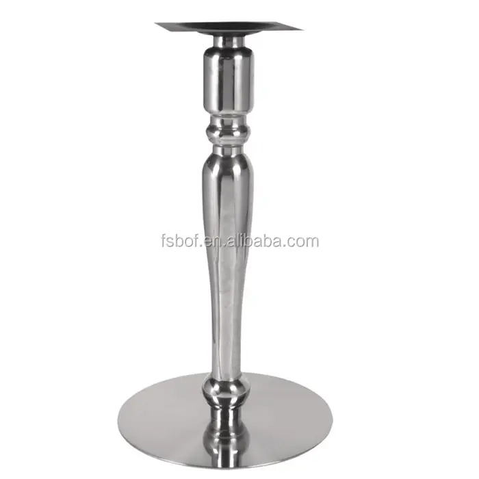 Furniture accessories fixing 5ft 8ft round table leg chrome coffee table legs QF102