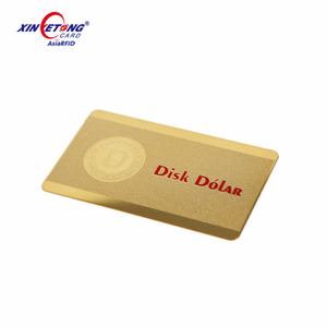 Customized Elegant Etched Golden Business/ VIP/Membership/<strong>Loyalty</strong> Metal Card China Manufacturer - Product Image 1