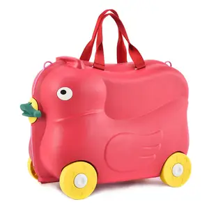 Sac de voyage pour enfant, valise à roulettes colorées, style dessin animé, grande capacité